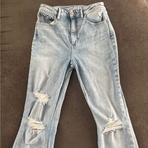 Idyllwind Light Blue Distressed Flare Jeans